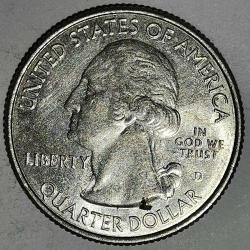 AMERİKA  2020 D    25 CENT  ÇEYREK DOLAR  HATIRA  Güzel Amerika Çeyrekleri - Amerikan Samoası Ulusal Parkı