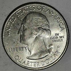 AMERİKA  2018 D    25 CENT  ÇEYREK DOLAR  HATIRA  Güzel Amerika Çeyrekleri - Voyageurs Ulusal Parkı