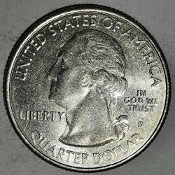 AMERİKA  2020 D    25 CENT  ÇEYREK DOLAR  HATIRA  Güzel Amerika Çeyrekleri - Tuz Nehri Körfezi