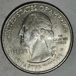 AMERİKA  2015 D    25 CENT  ÇEYREK DOLAR  HATIRA  Güzel Amerika Çeyrekleri - Bombay Hook