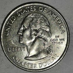 AMERİKA  2001 D    25 CENT  ÇEYREK DOLAR  HATIRA 550 Eyalet Çeyreklikleri - Rhode Adası