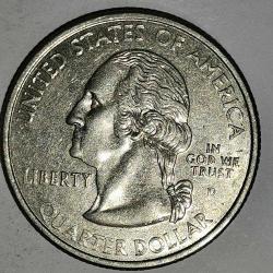 AMERİKA  2002  D    25 CENT  ÇEYREK DOLAR   HATIRA   50 Eyalet Çeyreklikleri - Indiana