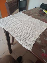 Sehpa örtüsü 50*50 tümüyle el işi