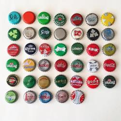 40 Adet Taç Kapak - Gazoz Kapağı - Şişe Kapağı Koleksiyonluk