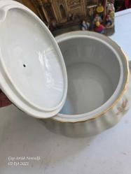 Batı Almanya'da El Yapımı Vintage Kronester Bavyera Çorba Kasesi veya Servis Kasesi BAVERİA