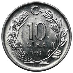 1982 Yılı 10 Lira ÇİLALTI