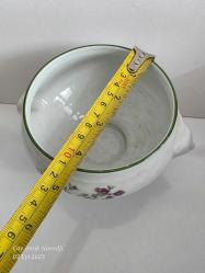 Aslan başı kulplu BAVARİA PORSELEN KASE ŞEKERLİK 9 CM