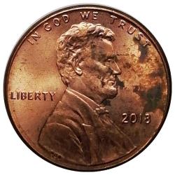 ABD 2018 Yılı 1 Cent (Union Shield) ÇİL (-)