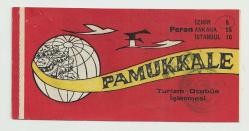 1981 PAMUKKALE TURİZM OTOBÜS İŞLETMESİ BURSA YOLCU BİLETİ...