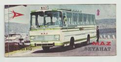 1971 M.A.Z. SEYAHAT OTOBÜS İŞLETMESİ ANKARA YOLCU BİLETİ...