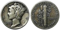 ABD 1942 Yılı 10 Cent (Mercury Dime) Gümüş ÇÇT