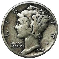 ABD 1942 Yılı 10 Cent (Mercury Dime) Gümüş ÇÇT