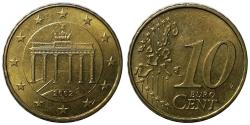 Almanya 2002 Yılı 10 Cent (Euro Cent) ÇİL