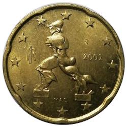 İtalya 2002 Yılı 20 Cent (Euro Cent) ÇİL