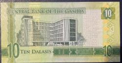 GAMBİA 10 DALASIS.ÇİL KAĞIT PARA.RESİMDEKİ ÜRÜN