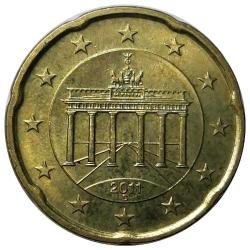 Almanya 2011 Yılı 20 Cent (Euro Cent) ÇİL