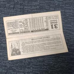 12 Adet 1989 Senesi Takvim Yaprağı