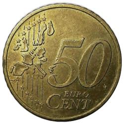 Almanya 2002 Yılı 50 Cent (Euro Cent) ÇİL