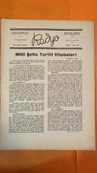 RADYO TEKNİĞİNDEN VE YAYINLARINDAN BAHSEDEN DERGİ, MECMUA  SAYI : 12 - 15 SONTEŞRİN 1942 - MİLLÎ ŞEF İSMET İNÖNÜ - TBMM 6. DEVRE 4. İÇTİMA YILI AÇILIŞ NUTKU - TARAFSIZLIK POLİTİKASI - ZİRAAT VE MALİYE POLİTİKALARI - KÜLTÜR VE TEKNİK EĞİTİM PROGRAMLARI - İKİNCİ İNÖNÜ MUHAREBESİ - KANLI SIRT - ÜÇ ŞEHİTLER TEPESİ - CELAL DİNÇER - DİPÇİKLE HÜCUM - GALİP ATAÇ - BÜYÜK ADAMLARIN DELİLİKLERİ - VAGNER - BEETHOVEN - ROSSINI - SOKRAT - HORMON TEORİLERİ - SANAT VE AKIL İLİŞKİSİ - HİKMET MÜNİR EBCİOĞLU - SERVER ISKİT - CAHİT BEGENÇ - FERİDUN TÜLBENTÇİ - RATİP TAHİR - OSMAN DARCANA - CELAL YEŞİL - ADEM ÇOBANOĞLU - HAKKI ERAGAZ - İZZETTİN TUĞRUL - MESUT CEMİL - FUAT MÜNÜR BENER - VEDAT TÖR - BURHAN BELGE - İBRAHİM ŞÜKRÜ ESGÜN - CEMAL YORULMAZ - NERİMAN HIZIRI - KEMAL TÖZEM - MUZAFFAR HARUNOĞLU - KEMAL ALTINKAYA - RÜŞEN FERİT KAM - NEZİH MANYAS - ALİ RIZA ULUÇAM - SUAT OSMANOĞLU - RADYO MECMUASI - BAŞVEKÂLET MATBAASI - MAARİF VEKÂLETİ MATBAASI - HARF İNKILÂBI - KASA GÖZLERİ - MÜRETTİPLİKTE -  26 SAYFA
