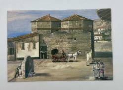 Tokat Tahtakale Hamamı eski kartpostal
