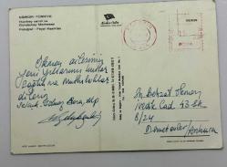 Eğirdir Eski kartpostal postadan geçmiş keskin color büyük boy