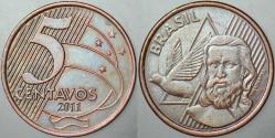 BREZİLYA 5 CENTAVOS 2011.