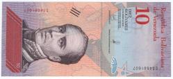 Venezuela 2018 Yılı 10 Bolivar ÇİL