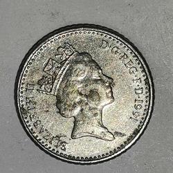 İNGİLTERE   1991     5 PENCE