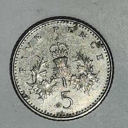 İNGİLTERE   1991     5 PENCE