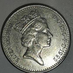 İNGİLTERE   1992    10  PENCE