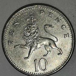 İNGİLTERE   1992    10  PENCE
