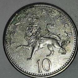 İNGİLTERE   1992    10  PENCE