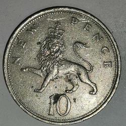 İNGİLTERE   1969     10  PENCE