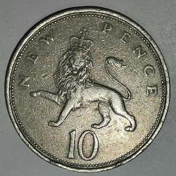 İNGİLTERE   1970     10  PENCE