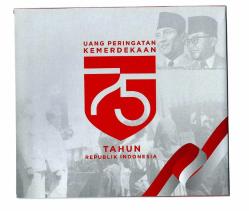 Indonesia 75000 Rupiah 2020 75th Commemorative P 161 UNC W.Folder ÇİL