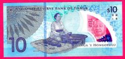Tonga 10 Pananga 2023 P 52 Polymer UNC (TK 18 406) ÇİL