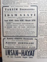 Cumhuriyet Gazetesi - 6 Birinciteşrin (Ekim) 1944 - İstanbul'un kurtuluş günü yazan Abidin Daver Başmakale - müttefikler Yunanistan'a çıktılar - Yunanistan topraklarını ve müttefiklerin çıktıkları Mora'yı gösterir harita - Avusturya'da ayaklanma Şayiaları - Goebbels'in Yeni Nutku - Akdeniz'de Bir Tayyare gemisinden havalanan müttefik uçakları Yunan topraklarına doğru uçarlarken fotoğraf - Alman hududunda bir muharebe sahnesi - İtalya'ya eski müstemlekeleri geri verilecek mi - Anglosakson basınında Bulgaristana hücumlar - İstanbul'da mektepsiz tek çocuk bırakılmayacak - İngiltere'nin yeni büyükelçisi Sir Maurice Patterson Ankara'da fotoğraf - Sovyet kuvvetlerinin taarruz ettikleri Bir köyde savaş Fotoğraf - Fransa'da vatan hainlerinin muhakemesine başlandı - idam Saati filmi başrollerde Yusuf Vehbi Emine Rızık ve Hüseyin Sıtkı Taksim Sinemasında - Paris'in kurtuluşu filmi Kadıköy Süreyya sinemasında - Ankara at yarışlarının üçüncü haftası programı - Beyoğlu kitap sarayı açıldı