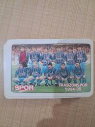SPOR GAZETESI FIRTINA TRABZONSPOR 1994 1995 BIR DESTE İSKAMBIL OYUN KARTİ NOSTALJİ ORJINAL ŞOTA HAMİ ABDULLAH ÜNAL OGÜN ARÇIL