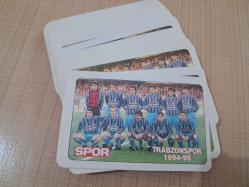 SPOR GAZETESI FIRTINA TRABZONSPOR 1994 1995 BIR DESTE İSKAMBIL OYUN KARTİ NOSTALJİ ORJINAL ŞOTA HAMİ ABDULLAH ÜNAL OGÜN ARÇIL