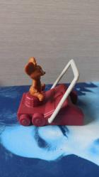 vintage Tom ve Jerry tekerleli figür oyuncak & 8 x 8 cm