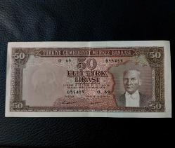 5. Emisyon O 69 Serisi 50 Türk Lirası