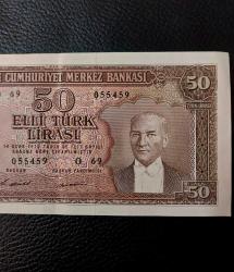 5. Emisyon O 69 Serisi 50 Türk Lirası