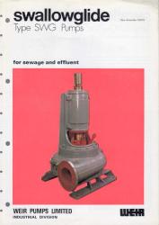 WEIR Pumps Ltd. - Pumps for the Sewage Industry - Ürün Kataloğu - Kuşe Kağıda, Renkli, Resimli, Klasör Ciltli İlk Baskısı