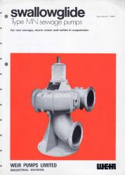 WEIR Pumps Ltd. - Pumps for the Sewage Industry - Ürün Kataloğu - Kuşe Kağıda, Renkli, Resimli, Klasör Ciltli İlk Baskısı