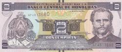 Honduras, 2 ve 5 Lempiras ikisi bir arada,