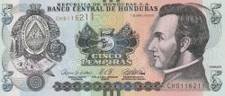 Honduras, 2 ve 5 Lempiras ikisi bir arada,
