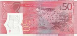 Jamaika 50 Dolar Çil Son emisyon Polimer
