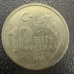 10 Bin Lira 1999. 10.000 ince