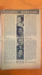 YILDIZ SİNEMA, FİLM MECMUA DERGİSİ  SAYI: 60 - 1 MAYIS 1941 - JAMES STEWART - OLIVIA DE HAVILLAND - JANET GAYNOR - SHIRLEY TEMPLE - AZİZE EMİR - K. TUĞCU - S. M. YURDATAP - TAHŞİN DEMİRAY - CEMİL CAHİT - MERLE OBERON - GRETA GARBO - SONJA HENIE - C. CAHİT - S. SOLELLİ - M. ENON - NEZAHAT DEMİRAY - GREER GARSON - ORHAN TOLON - SIGRID GURIE - SAMUEL GOLDWYN - GARY COOPER - SARA HADEN - ALAN HALE - RUFUS EDWARD MACKAHAN - JACK HALEY - RICHARD GREENE - GRACIE FIELDS - NAN GREY - ESCHAL MILLER - VIRGINIA GREY - TITO GUIZAR - FREDERICK GUIZAR - KORDA - MICHAEL KORDA - DAVID KORDA - MARKO POLO'NUN MACERALARI - CEZAYİR SEVDALARI - RİYO YILDIZI - UNUTULAN KADIN - SPITFIRE - ASRİ BİR ADAM - BAHAR HASTALIĞI - DOKTORUN SIRRI - UNUTMA BENİ - HÂKİM HARDY VE OĞLU - AŞK İLÂNLARI - VATAN KURTARAN ASLAN - DEVLER VADİSİ - KIZ KARDEŞLER - DODGE ŞEHRİ - DEMİR MASKE - KRALİÇE ELİZABETH İLE ESSEX DÜKÜ - YEŞİL CEHENNEM - VIRGINIA ŞEHRİ - PARMAKLARINIZ ÜZERİNDE - KADERİM - BÜYÜK CAZ - BİLLÜR KÖŞK  -  36 SAYFA