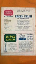 CENNET GÜZEL KADINLAR MAGAZİN MECMUASI DERGİSİ - SAYI: 15 - 6 MART 1954 - MÜNİR COŞKUN - R. S. YEŞİM - FALK ŞENOL - HANZADE - JALE YILMAZ - YILMAZ DURU - ÖZDEMİR BATURALP - MUALLA KAYNAK - MARİOLINA BOVO - CARLO JUSTINI - YILMAZ AKAR - ERIKA REMBERG - SELAHADDİN PINAR - RÂKIM ELKUTLU - ŞERİF İÇLİ - OSMAN NIHAD - ŞÜKRÜ TUNAR - HÜSEYİN MAYADAĞ - MELÂHAT PARS - CEVDET ÇAĞLA - KADRİ ŞENÇALAR - MUZAFFER İLKAR - ZEKİ DUYGULU - FAHRİ KOPUZ - YESARİ ASIM - MÜNİR NUREDDİN SELÇUK - HACI ARİF BEY - ERSKINE CALDWELL - BOB HOPE - ORHAN ELMAS - LINDA DARNELL -  32 SAYFA